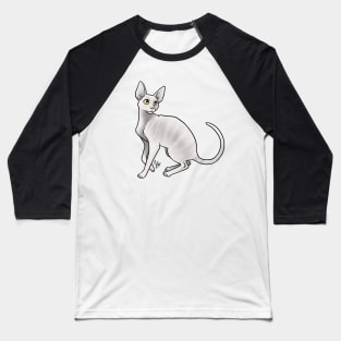 Cat - Cornish Rex - White Baseball T-Shirt